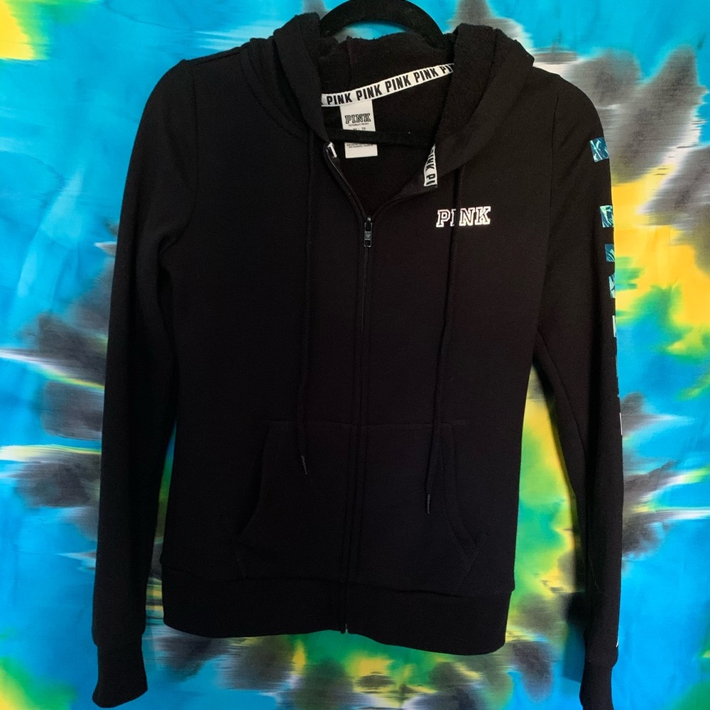 PINK zip up sweat jacket